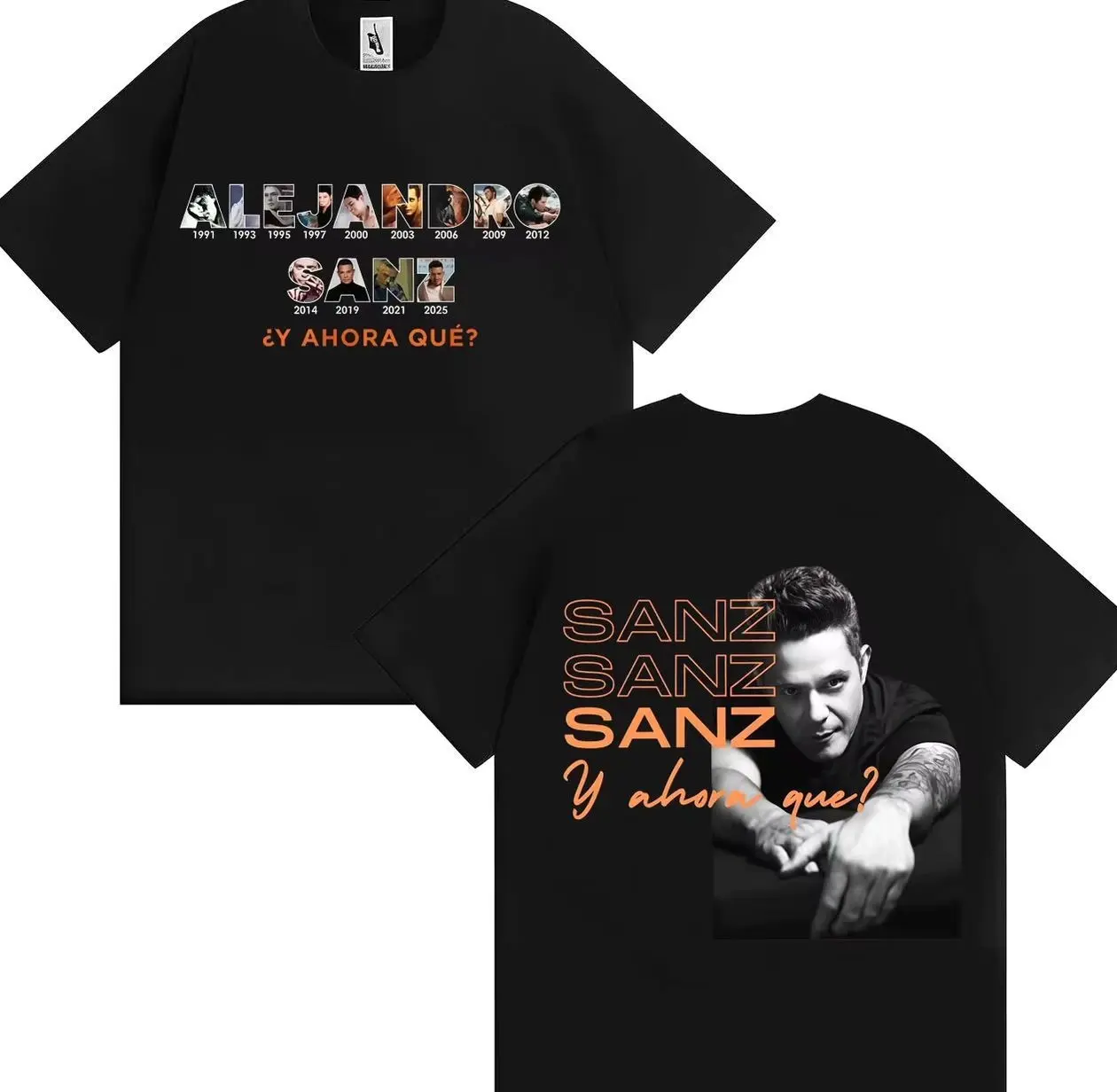 Alejandro Sanz Inspired Pop Music Graphic – Oversized T-Shirt, Sweatshirt & Hoodie – Casual Unisex Streetwear E1T