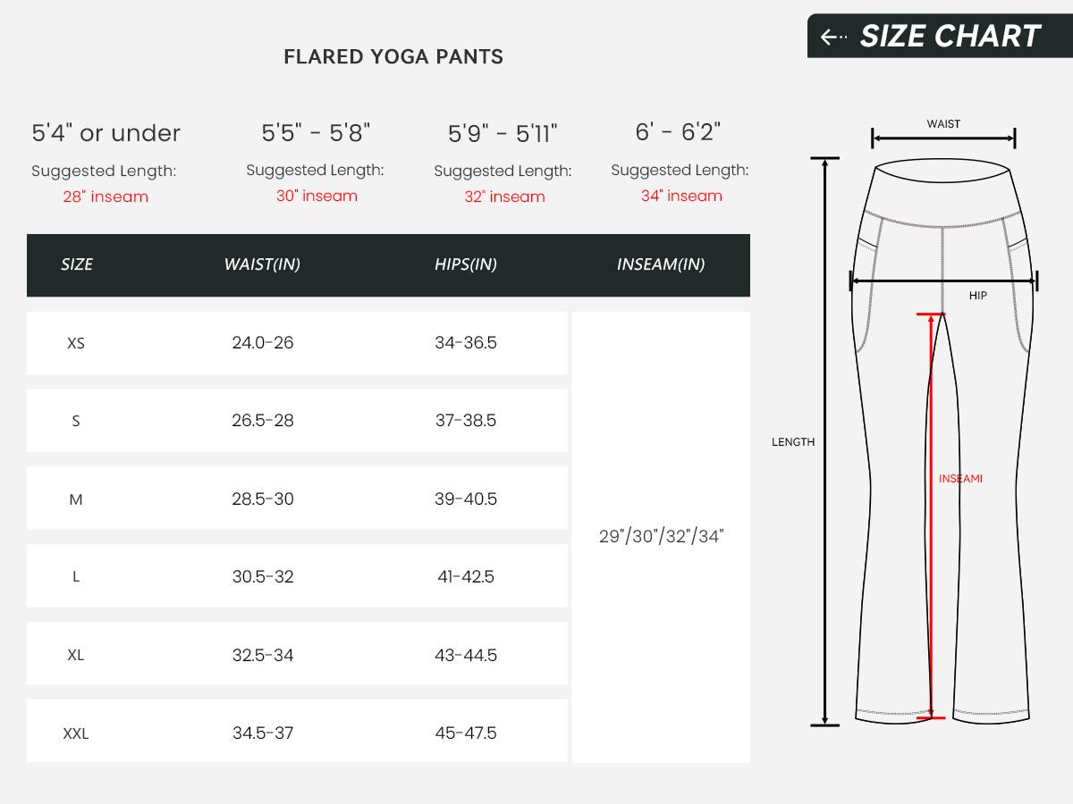 G Gradual Women's Bootcut Yoga Pants 28"/30"/32"/34" Inseam Long Bootleg High-Waisted Flare Pants with Pockets Workout Wear Athleisure Fitness Leggings for Women