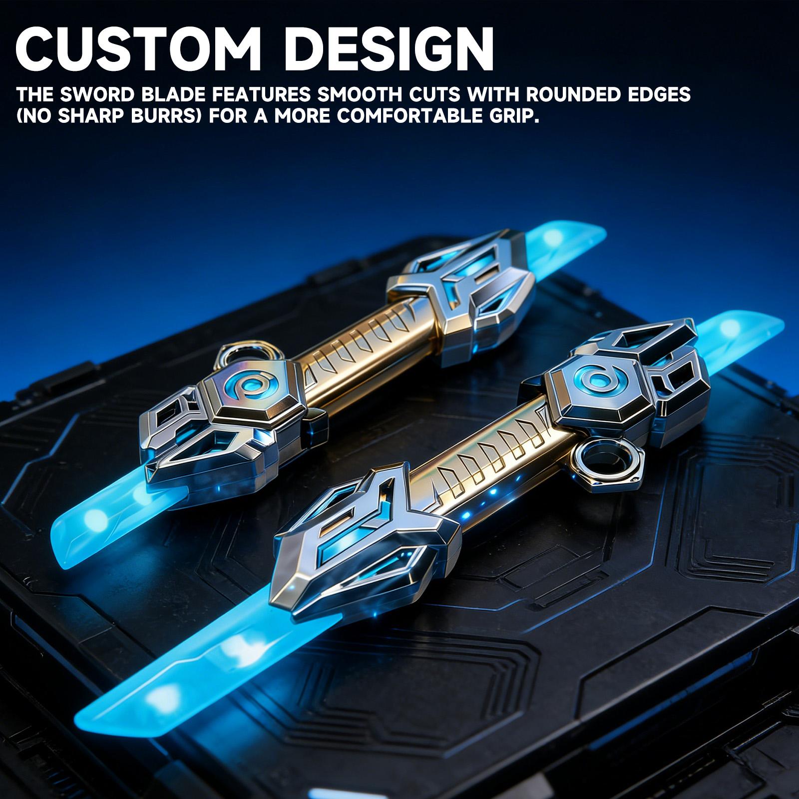Multi-Color Lightsaber Toy with LED Lights & Retractable Dual Blades, Retractable Extendable Light Up Sword with Sound Effects, 360° Rotating Handle, Holiday and Birthday Gifts for Children