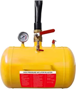 10 Gal 145PSI Air Bead Seater | Tire Inflator Tool w/ Gauge & Handle | Fits Up to 24.5" Tires