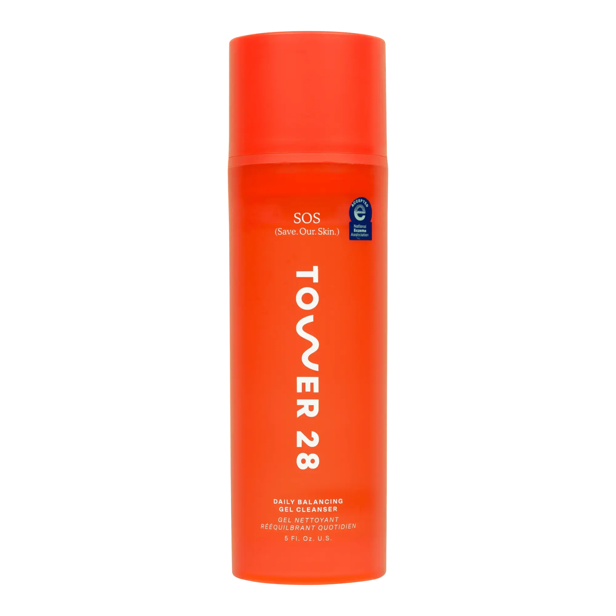 Tower 28 Beauty SOS Gel Cleanser - Gentle, Sensitive, Skin Repair, Comfortable Cleansing for All Skin Types
