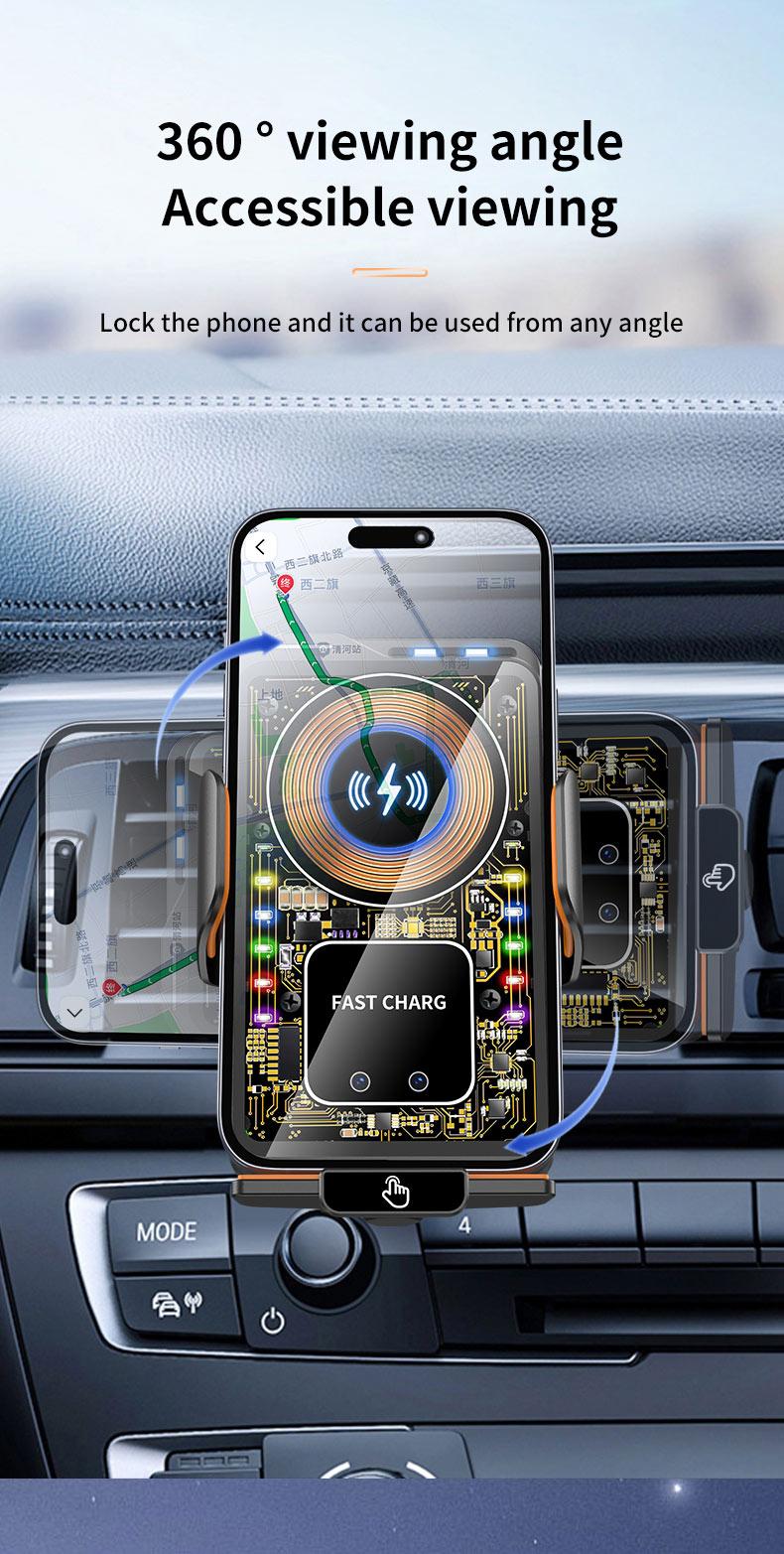 Wireless Charging and Max 66w wired super charging Car Phone mount  Magnet Plug Charging Stand for Android and  Iphone 17 16 15 14 13 12 Pro Max Samsung In Car Mount