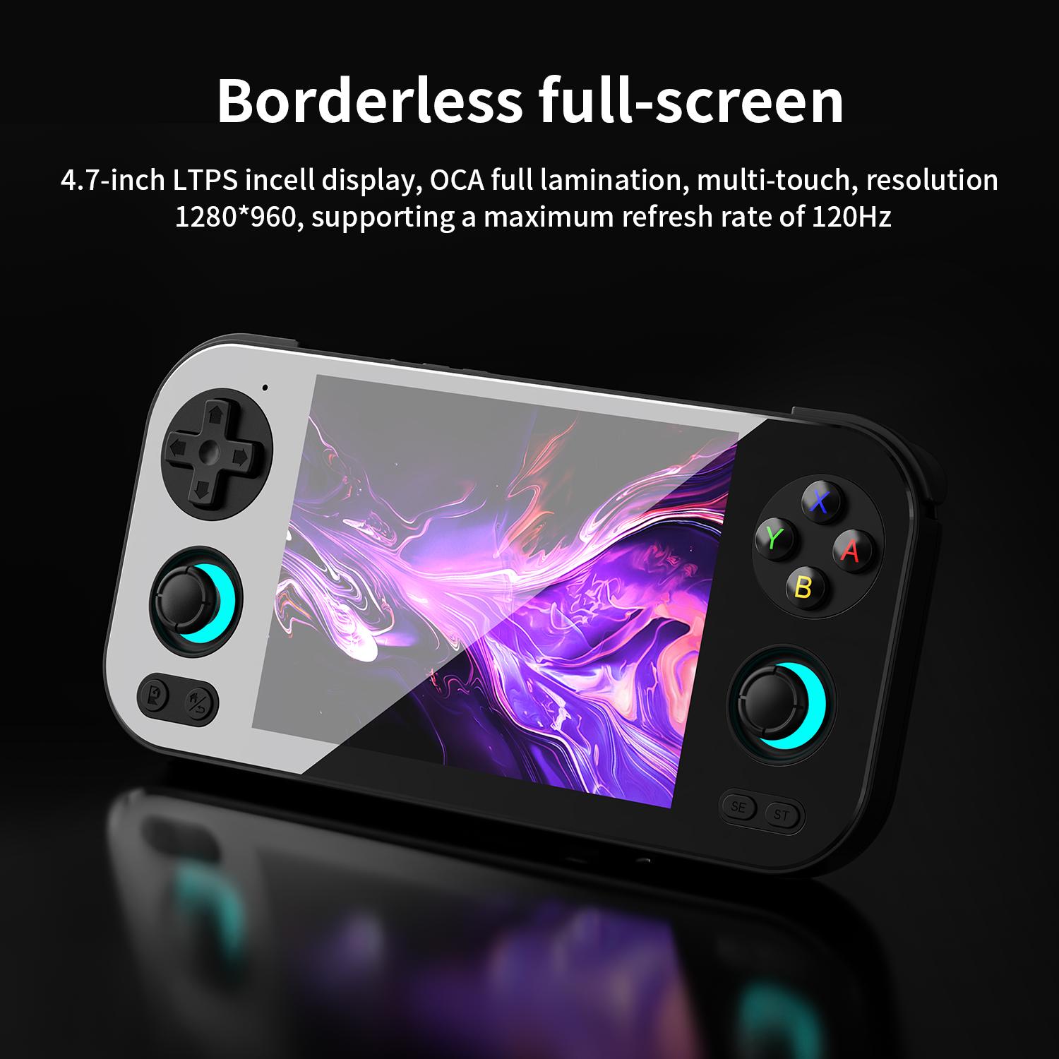 ANBERNIC RG 476H Retro Handheld Game Console RG476H Android 13 Battery 5000mAh Large-angle 3D Hall joystick Unisoc T820 4.7 Inch LTPS Touch Screen 1080 DP Output Streaming Gift