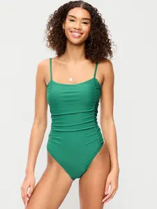 Old Navy Women's Ruched One-Piece Swimsuit