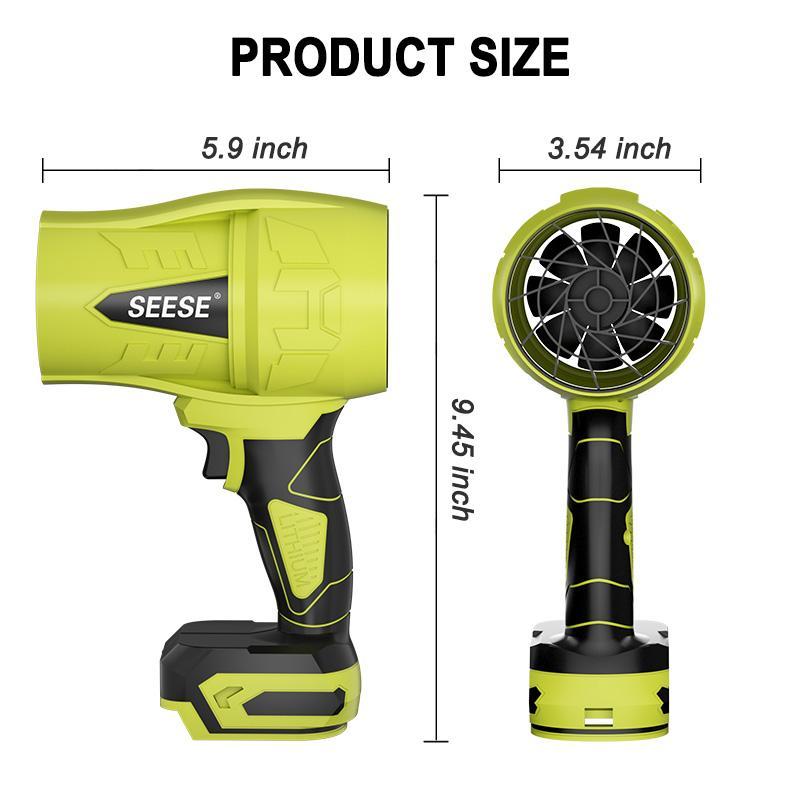 SEESE Turbo Jet Leaf Blower, Violent Fan,Car Drying After Wash,Handheld Snow Blower,Cordless Turbo Power Air Duster,Good Choice For Gifts,Home Improve,Garden Mainte，Excellent Gift for New Year