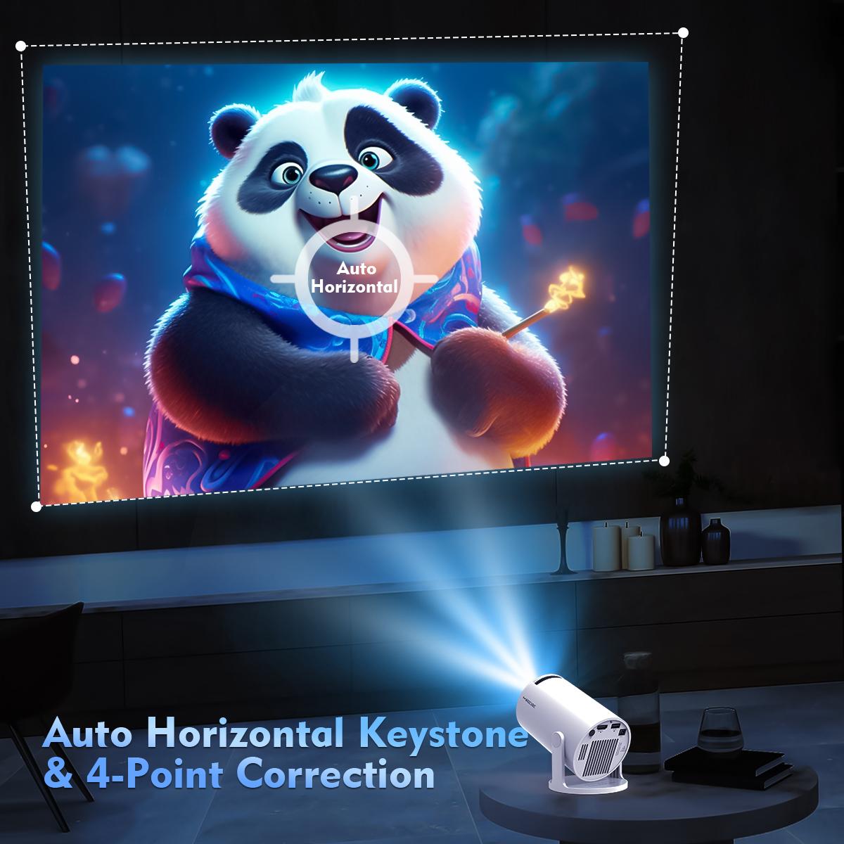 [US warehouse] Magcubic HY300Pro Mini Projector 8K 4K Decode Android 14.0 Built-in HiFi Speaker Dual WIFI6 290ANSI BT5.4 Native 1280*720P 0.8:1 Throw Ratio Allwinner H726 Home Cinema Smart Portable Upgraded HY300Pro