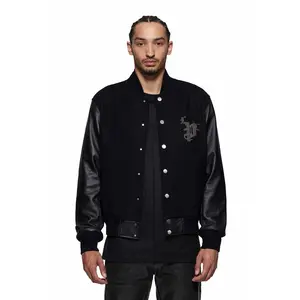 Studded Gothic P Bomber Jacket