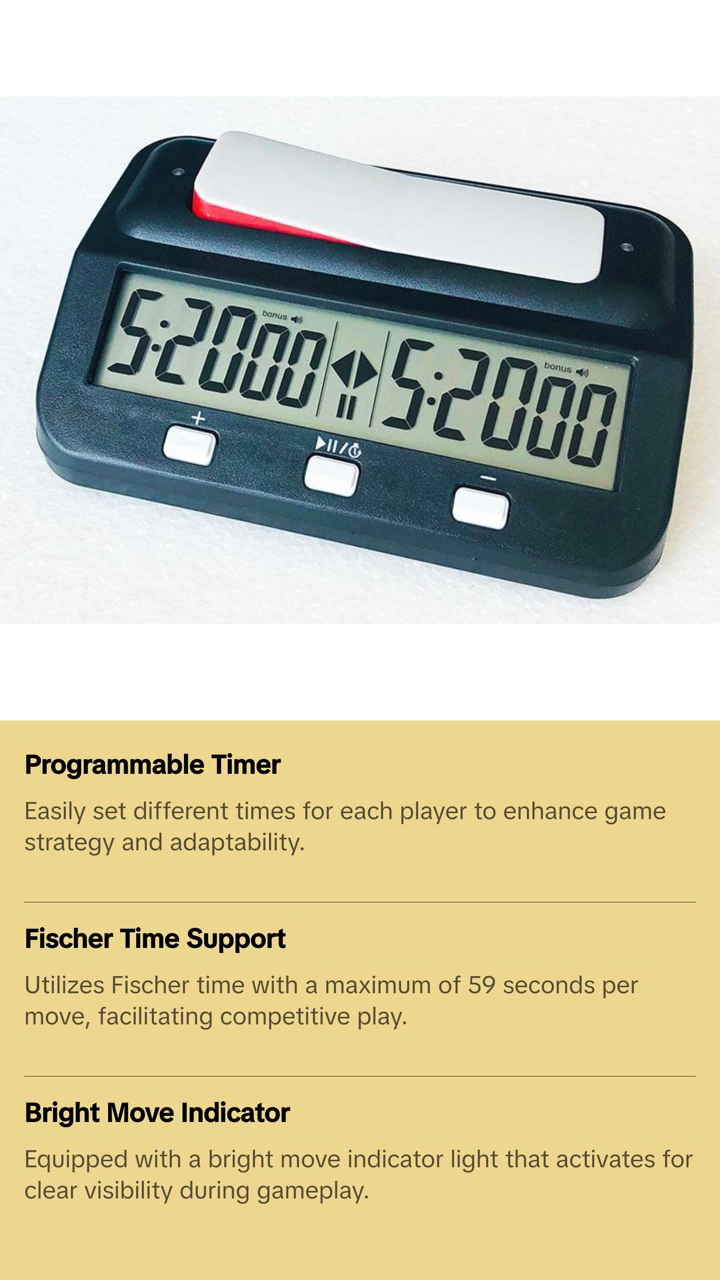 Chess Clock - 5.5" Digital Game Timer