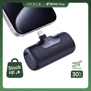 iWALK LinkPod 5 5500mAh 22.5W Lightning Port Portable Charger for iPhone 14/13/12/11/x/8/7 with 20W PD Fast Charging LED Display