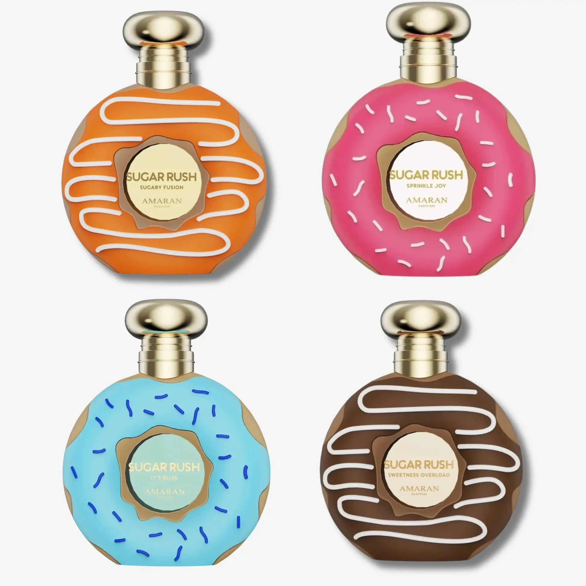 Amaran Sugar Rush Bundle of 4 x 100ml: sweetness overdose + sprinkle joy + it's bliss + sugary fusion