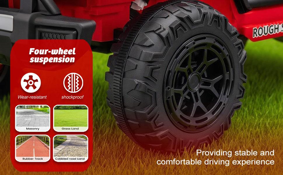 Small Town Kid 24V400W Two-Seater Kids Ride On Electric Truck Car with Parents Control 20in Wide Seat Four-Wheel Suspension Cool LED Lights Bluetooth Music USB MP3 Speeds 1.86-4.35MPH for Kids Aged 3-8 Small Town Kid 24V400W Two-Seater Kids Ride On Electric Truck Car with Parents Control 20in Wide Seat Four-Wheel Suspension Cool LED Lights Bluetooth Music USB MP3 Speeds 1.86-4.35MPH for Kids Aged 3-8