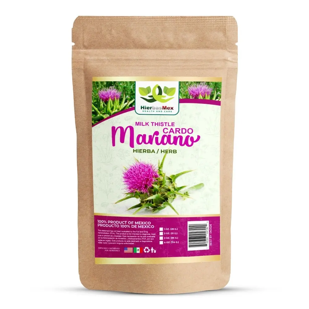 Cardo Mariano Milk Thistle Herb Hierba Herbal Tea 4 oz.-113g Natural Mexican Herb Hierba Wild Crafted