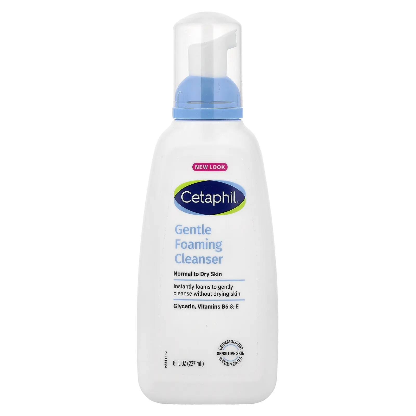 Cetaphil Gentle Foaming Cleanser, Normal to Dry Skin, 8 fl oz (237 ml)