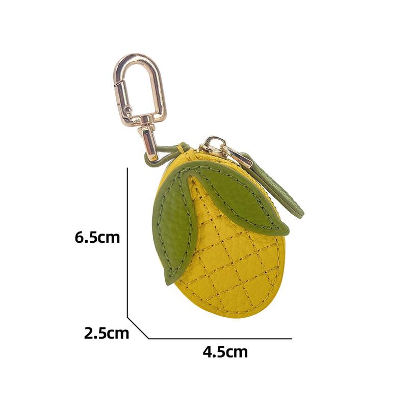 Fruit Shape Cherry Design Fruit Charm Coin Purse Blueberry Peach Cute Key Chain Mini Pouch Wallet Gift For Airtag Girl Women bag charms purse charms bag charm purse accessories cherry charm for bag