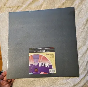 NIP Cardstock Paper Bazzil Bling Trio Black Tie/Glass Slipper/Tiara 12" x 12"