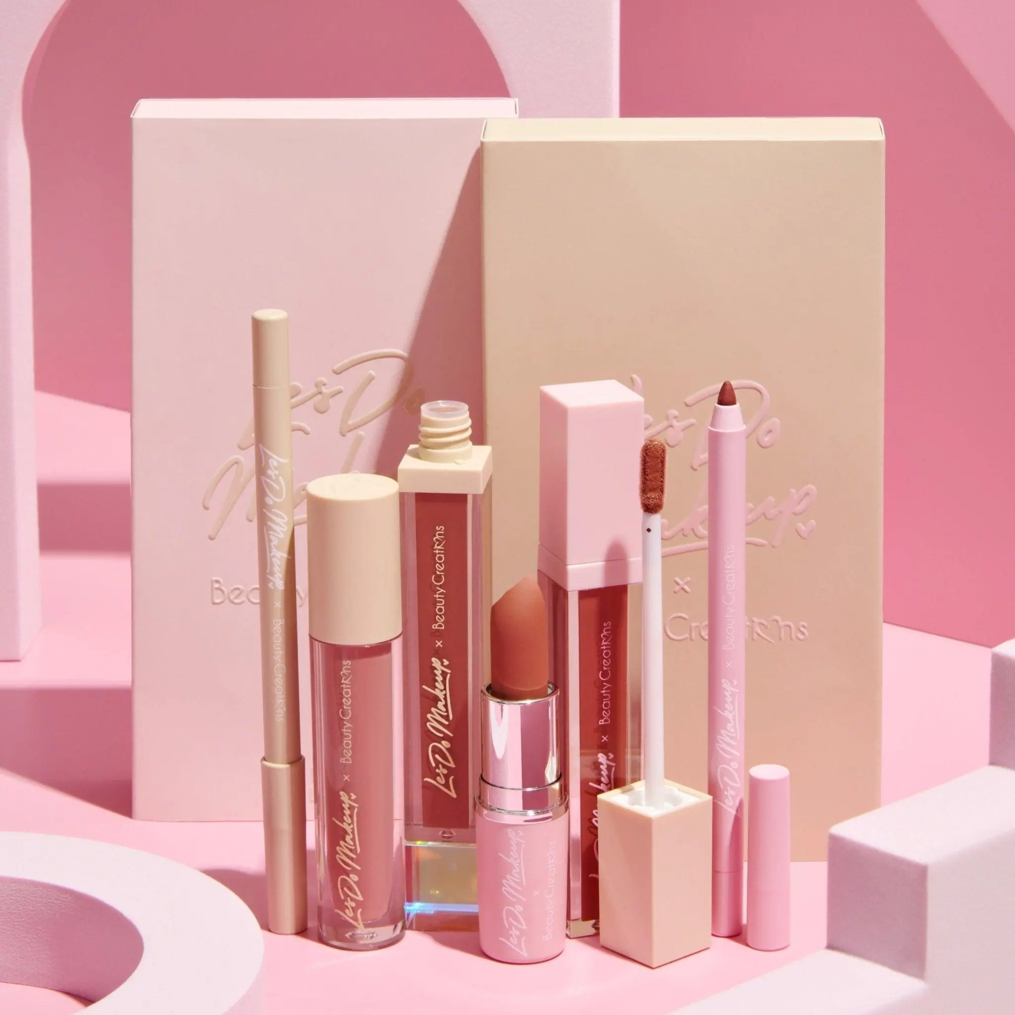 Beauty Creations X LesDoMakeup Lip Trio Bundle, Lip Liner, Gloss, Lipstick, Cosmetic