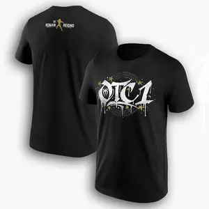 WWE Roman Reigns Gold OTC1 T-Shirt, Black Men's Tee, Original Tribal Chief Wrestling Shirt, Roman Reigns OTC Apparel
