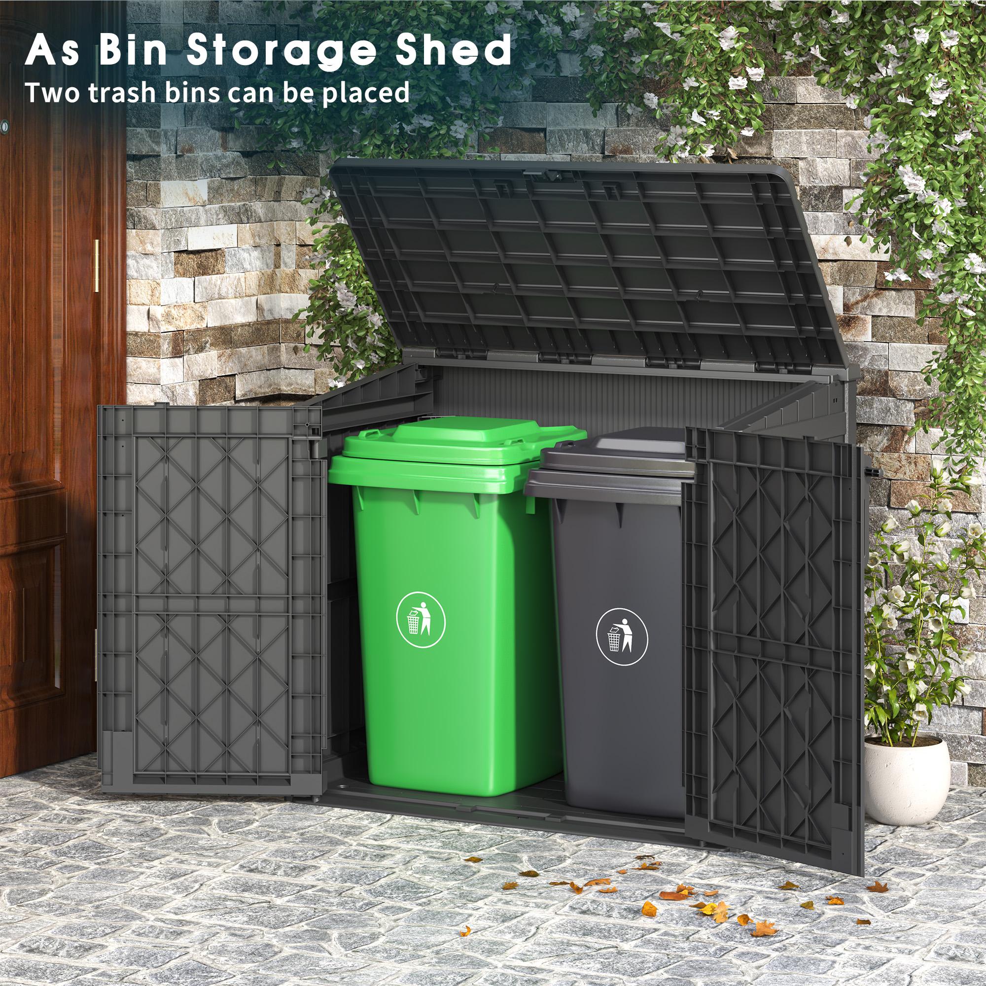 36CU.FT Outdoor Storage Box – Spacious & Secure Resin Storage Unit with ...