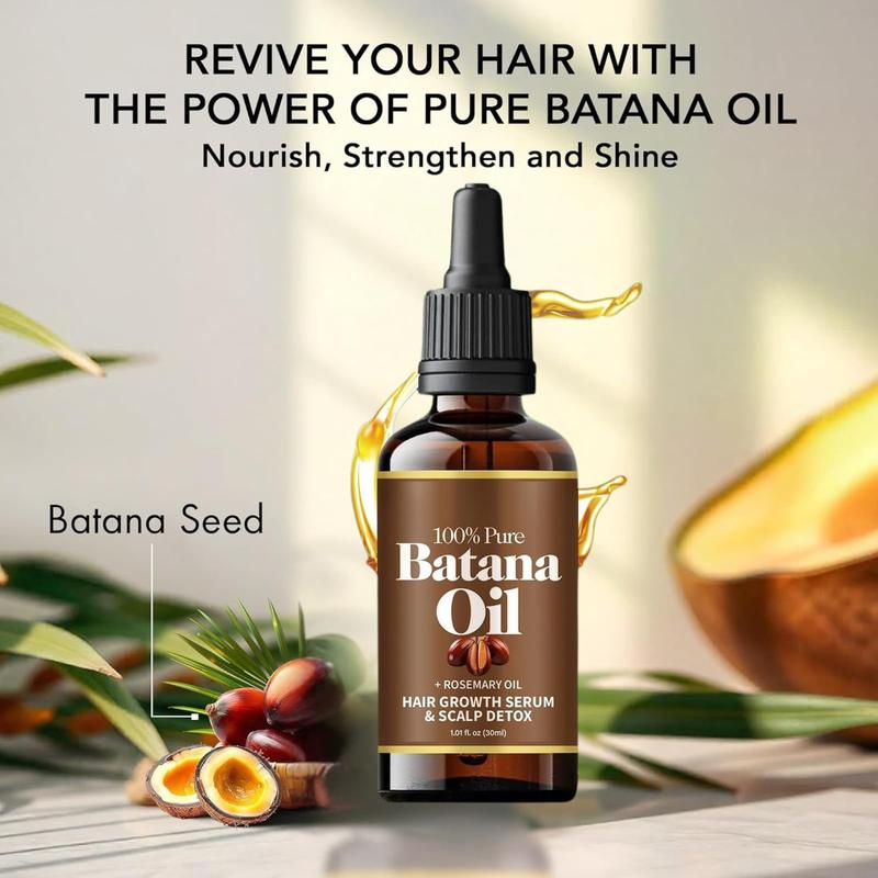 2PCS Batana Oil for Hair,Hair Oil with Rosemary for Hair Growth,for All Hair Types,Batana Hair Oil for Women and Man