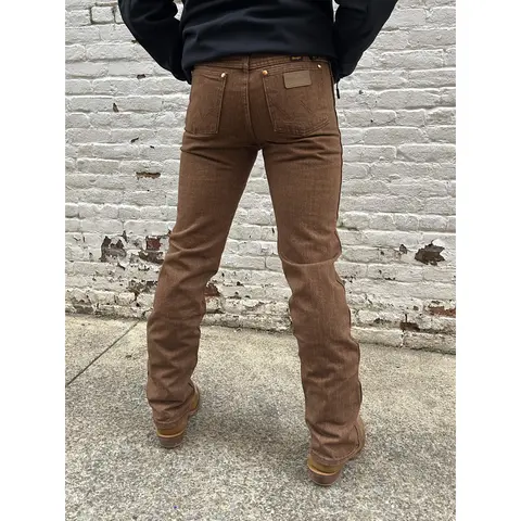 Wrangler Men's High-Waist Slim-Fit Plain Cotton Fabric Jeans - 100% Cotton Whiskey Bleached Denim, 36x34 Mensfashion Casual Menswear Bottoms