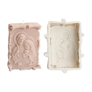 Embossed Candle Mold, Aromatherapy Gypsum Mold, Resin Plaster Decoration Molds