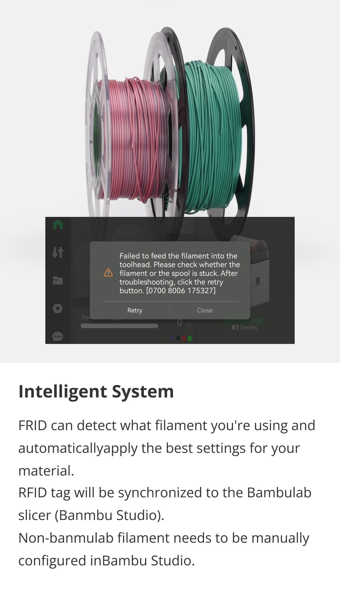 Bambu Lab AMS - Automatic Material System, Support Up to 16 Colors/Multi Materials, Filament Auto-loading, Worry-free Printing & Intelligent Filament Detection Compatible with Bambu Lab P1P, P1S, P1SC, X1C, X1CC, 3D Printer
