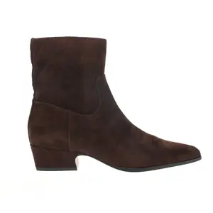 Steve Madden Womens Dusty Square Toe Zippered Casual Boots Ankle Low Heel 1-2" - Brown