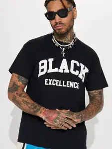 Black Excellence Varsity Short Sleeve Tee - Black