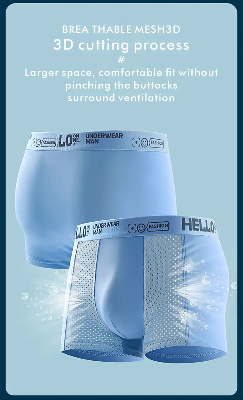 xl Men's Letter Tape Boxer Brief, BreathableComfortable Underwear for Daily Wear, Soft Clothesfor Men, Summer Underclothes