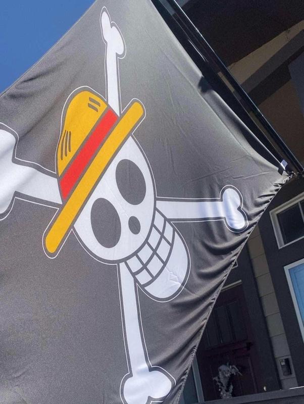 Double Sided Straw Hat Flag: Fun Party & Nautical Decor