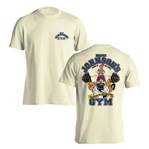 Big Johnson Gym Land Shirt 2 Sided, Vintage Old School Graphic Tee, Soft Cotton Blend Shirt, Retro Humor Apparel for Men and Women, Gift for Big Johson Fans, Dad or Husband