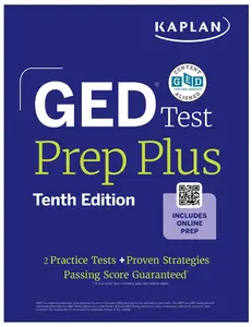 GED Test Prep Plus, Tenth Edition (2026): Includes a Diagnostic Pretest, 2 Full Length Practice Tests, 1000+ Practice Questions, and 60+ on the internet Videos -- Kaplan Test Prep - Paperback