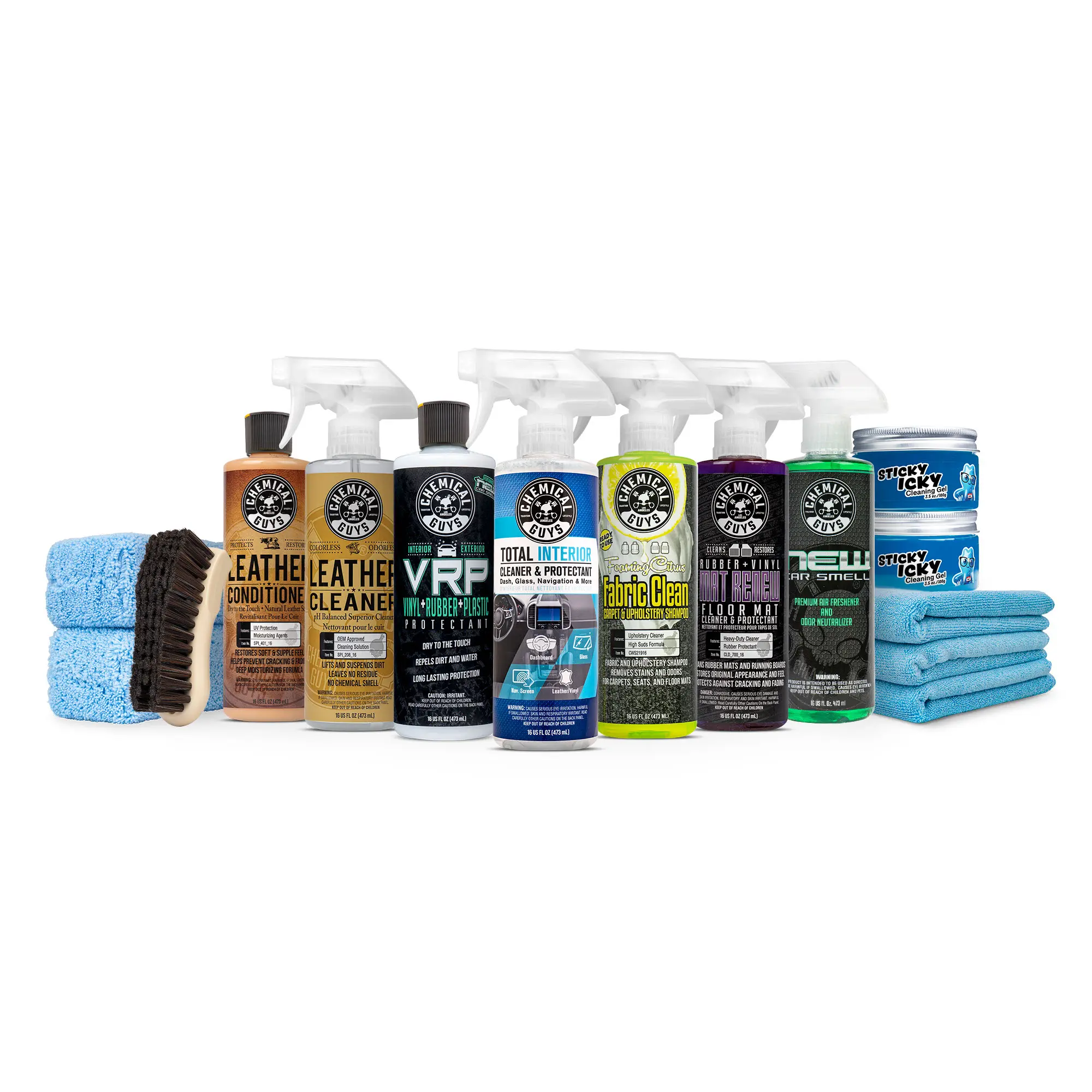 Clean Interior Arsenal Kit, Interior Car Cleaner, Car Cleaning Supplies, Odor Removal