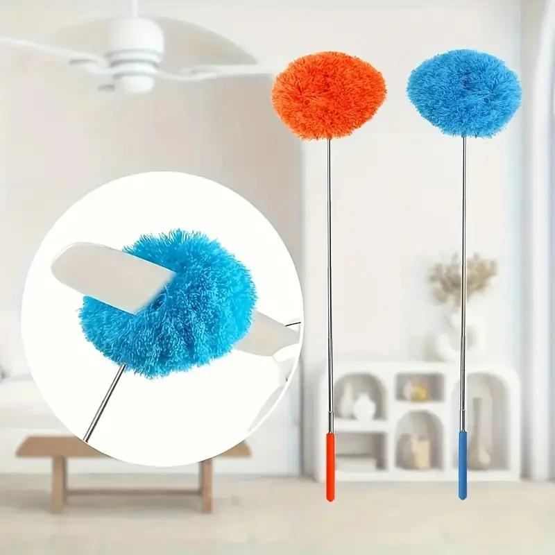 Extendable Microfiber Ceiling Fan Duster - Long Handle, Dust-Locking, Reusable & Machine Washable, Effortless Cleaning Brush for High Ceilings & Ceiling Fans, Ceiling Fan Cleaner，Christmas gifts