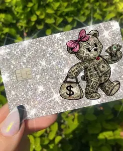 ExotixCard ultra bling reflective card skin back information