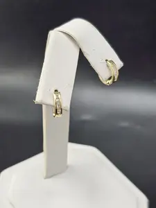 14K Gold Earrings - Huggie Hoops