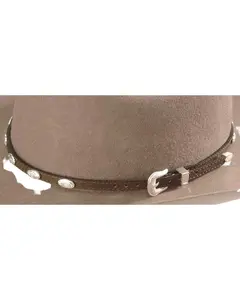 M & F Western Men's Concho Embellished Leather Hat Band - 0237444-Xl
