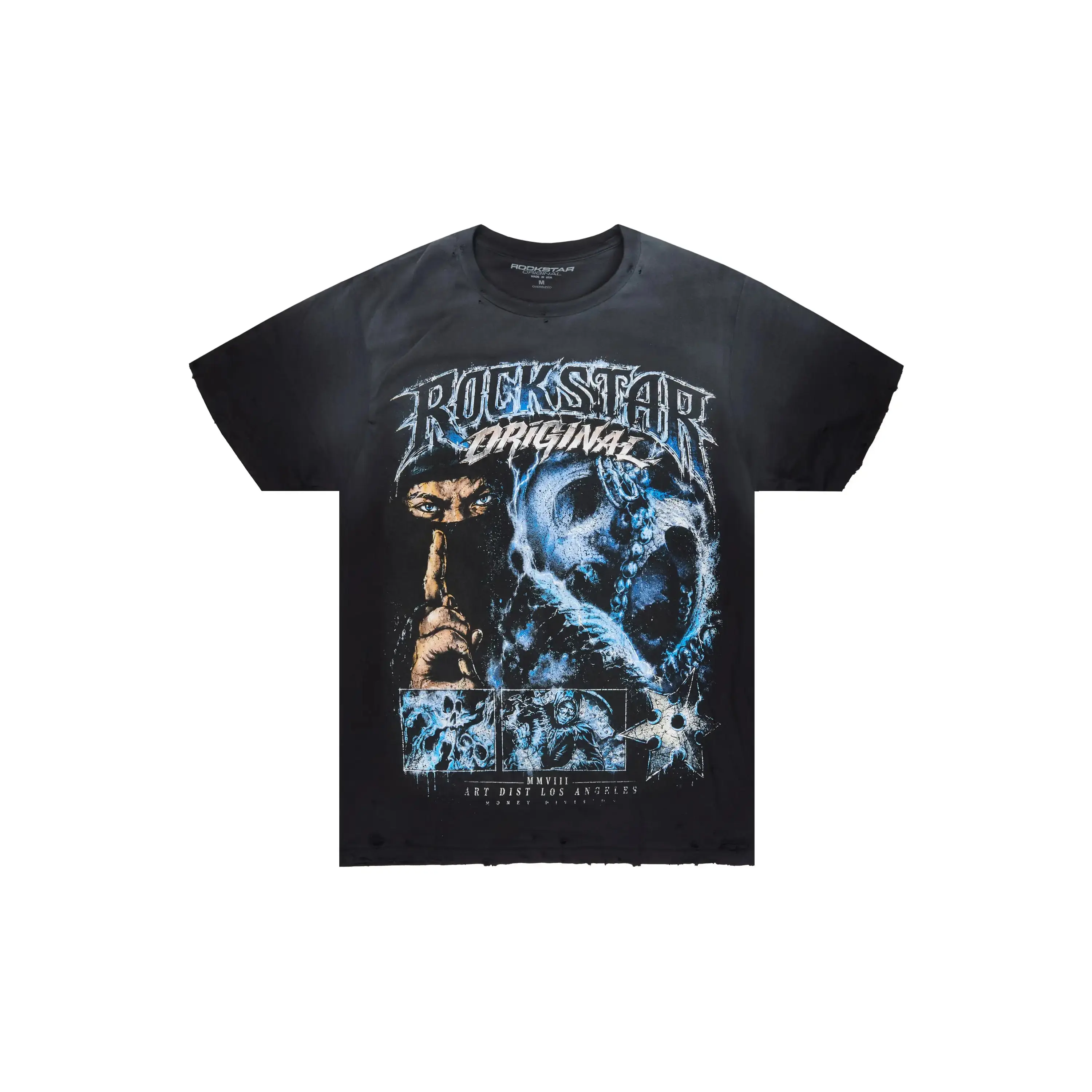 Kordell Black Oversized Graphic T-Shirt