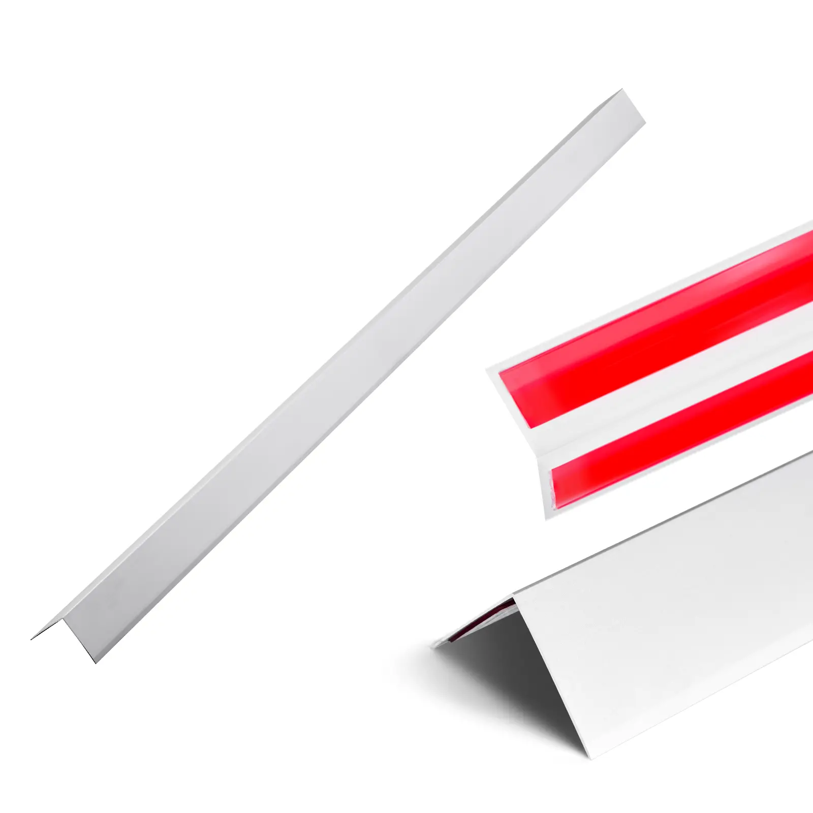 【SummerFinds】VEVOR Aluminum Alloy L-Shape Wall Guard, 2x2x48 in 12-Piece Metal Edge Trim, 90-Degree Corner Fit with 3M Tape, Impact Absorbent, Smooth Surface for Home Wall Protection on Wood, Concrete, Modern