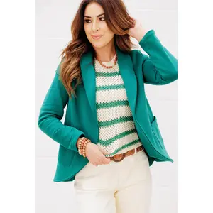 Dual Pocket Cotton Blazer