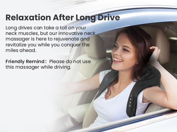 Wireless Neck Massager with Heat, Nekteck 6D Cordless Shiatsu Neck and Back Massager, for Pain Relief Deep Tissue, Ideal Gift for Men and Women