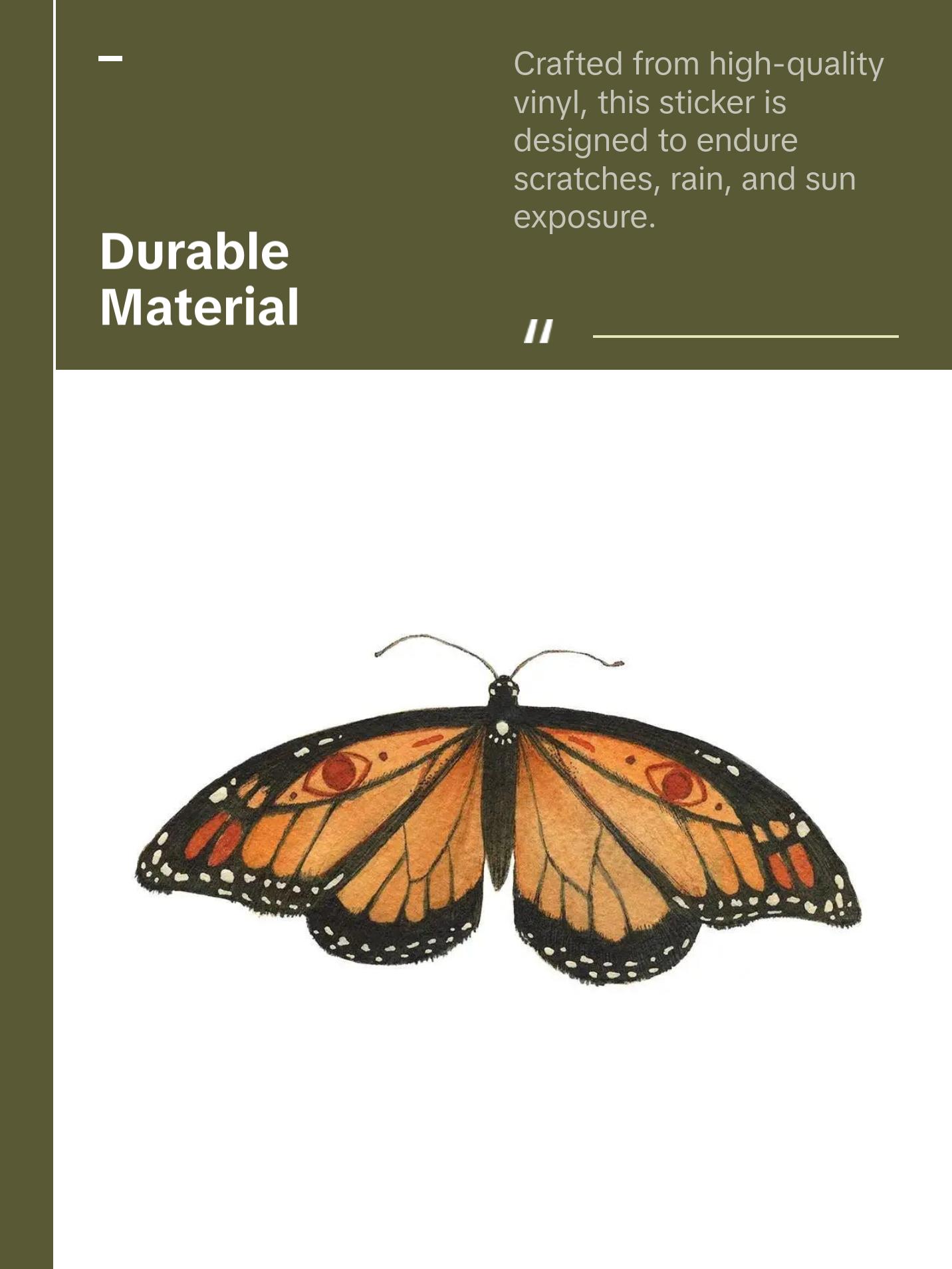 Monarch Butterfly Sticker