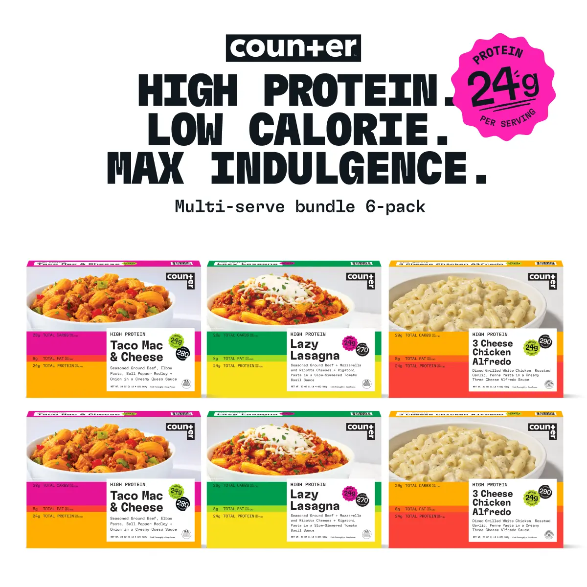 Counter High Protein Multi-Serve Frozen Meals