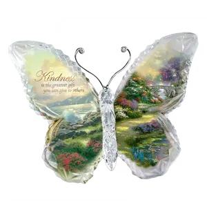 Thomas Kinkade Garden of Paradise Crystalline Butterfly Sculpture - KINDNESS