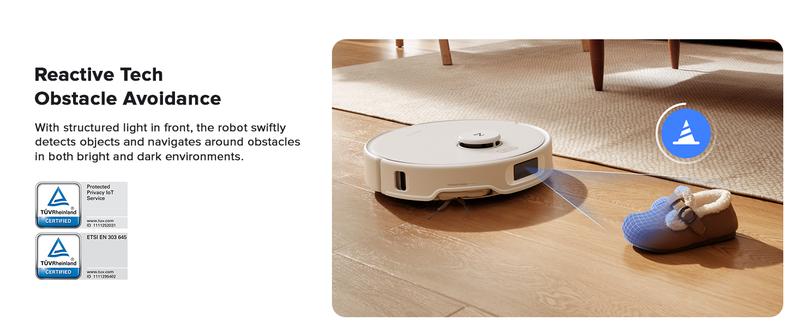 Roborock Qrevo Curv S5X Robot Vacuum and Mop, 17000Pa Suction, Zero-Tangling Design, FlexiArm Side Brush, Smart Obstacle Avoidance, Self-Washing & Drying & Emptying for Carpet, Pet Hair, Hard Floor #TikTokShopBlackFriday #TikTokShopCyberMonday