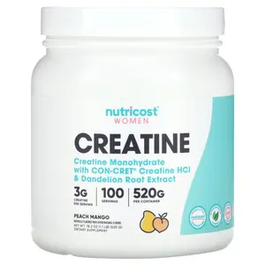 Nutricost Women, Creatine, Peach Mango, 1.1 lb (520 g)