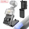 K&F CONCEPT Adjustable Magnetic Mount Camera Accessory for DJI Osmo Pocket 3/XTRA, Xtra Muse, Multi-Function Magnet Suction Expansion Adapter Frame with Desktop Support Stand