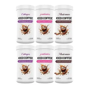 6 Pack Iced Coffee Bundle - (2 Collagen Coffee, 2 Mushroom Coffee, 2 Probiotics Coffee) - 500g