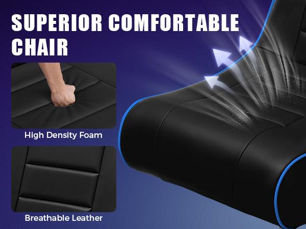 GTPLAYER Floor Gaming Chair Foldable Swivel Floor Chairs for Kids Boys Comfy Video Game Seat with 360° Multipurpose for Gamers, Bedroom or Game Room