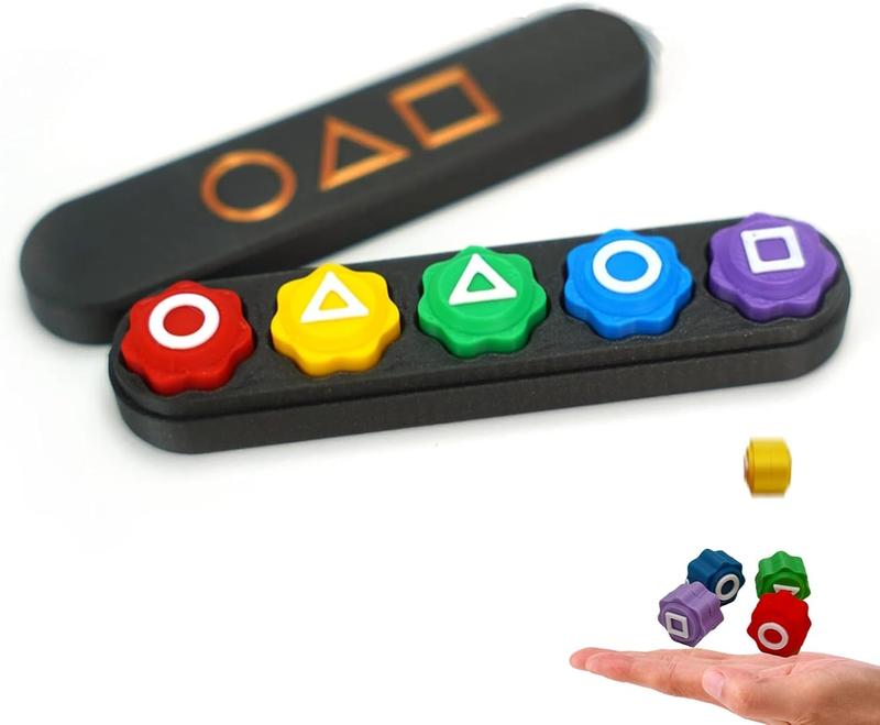 2025 New Gong-gi Korean Game Set，Squid Gong-gi Korean Game，Stone Catching Game, Hand Eye Coordination Training Toys，Korean Traditional Gong-gi Korean Game Play